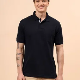 Cantabil Polo Collar Short Sleeves Pocket Detail T-Shirt-picture-18