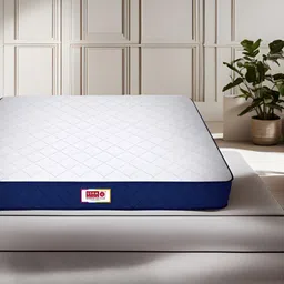USHA SHRIRAM Blue Quilted Orthopedic SingleMattress-image-80