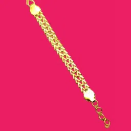 Dynamic Retail Global Men's Gold-Plated Link Bracelet-image-80