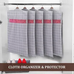 Kuber Industries Grey Set of 4 Regular Multi-Utility Organisers image 3