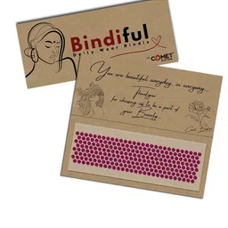 Comet Busters Bindiful Beautiful Traditional Designer Bindi - Hot Pink-7