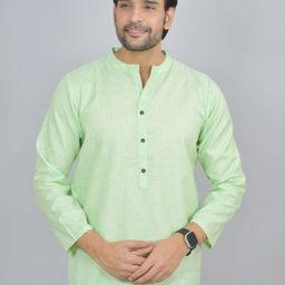 Anouk Rustic Men Thread Work Handloom Kurta-picture-19