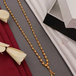 Anouk Gold-Plated Artificial Stones and Beads Mangalsutra-5