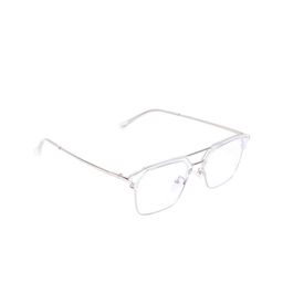 BAYBERRY Unisex Clear Lens & White Square Sunglasses with-14