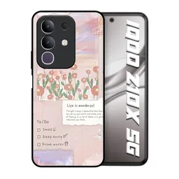 QRIOH Floral Printed IQOO Z10x 5G Back Case Mobile Accessories-picture-18
