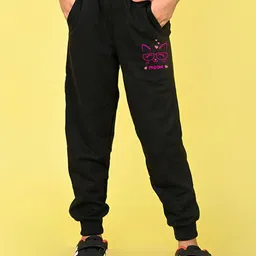 NUSYL Girls Printed Mid Rise Joggers-image-88