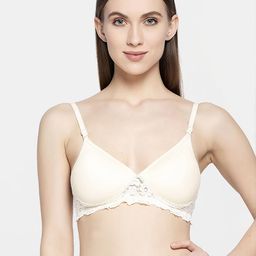 Women Cotton Brown Padded Non-Wired Lingerie Bra Sport wear Gym Crop Tank Top-36