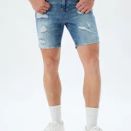 Koton Men Slim Fit Denim Shorts-image-91