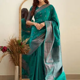 Lookmark Woven Design Zari Banarasi Saree-image-48