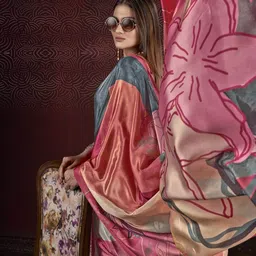 JIVORA Abstract Printed Saree image 2
