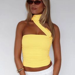 Outzidr Women Halter Neck Top-image-23