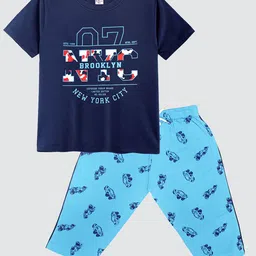 Tee Weavers Boys Printed Night suit-image-86