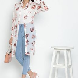 DRAAX Fashions Floral Print Shirt Style Top-image-3