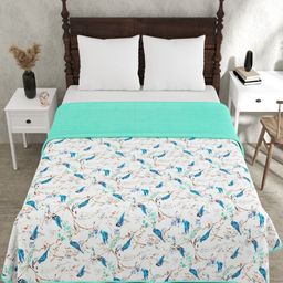 Myntra Elegant Homes Blue 180 GSM Ethnic Motifs Cotton AC Room Double Bed Dohar-picture-46