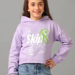 UNDER FOURTEEN ONLY Girls Printed Cotton Sweatshirt-picture-0
