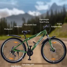 URBAN TERRAIN UT1000S26 29T With Steel Frame & 21 Speed Shimano Gear Mountain Bicycle image 4