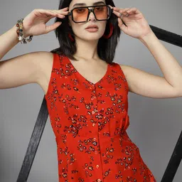 KASSUALLY Floral Print Tank Top-image-5