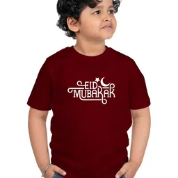 Chombooka Kids Typography Printed Applique T-shirt-11