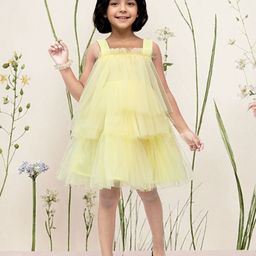 Toonyport Girls Net A-Line Layered Dress-picture-24