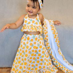 Tura Turi Girls Cotton Lehenga Choli-image-22
