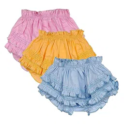 Fancy Walas Infant Girls Pack Of 3 Cotton Basic Briefs FW330_Multi_XL_PK03.-20
