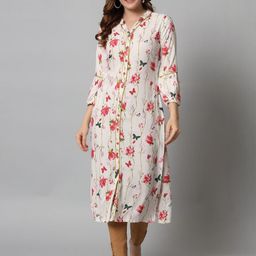 Anouk Women Floral Printed Daily A-Line Kurta-image-18