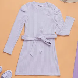 Purple United Kids Sheath Midi Dress-image-62
