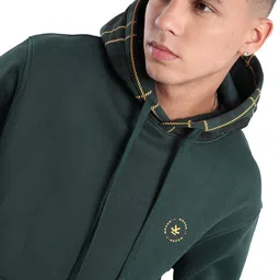 WROGN Men Cotton Green Printed Long Sleeves Pullover Hooded Neck Sweatshirt-image-63
