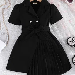 INCLUD Girls Self Design Fit & Flare Dress-image-19