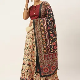 Kaizen TEXO FAB Printed Semi-Stitched Lehenga & Unstitched Blouse With Dupatta-image-4