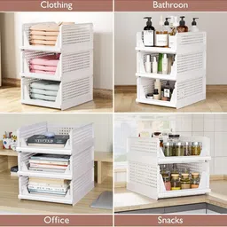 Panchhi Store White Set of 6 Reusable Multi-Utility Organisers image 3