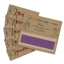 Comet Busters Bindiful Set Of 5 Traditional Bindis - Purple-16
