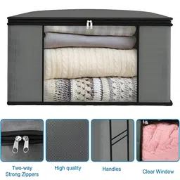 atorakushon Grey Set of 6 Regular Multi-Utility Organisers image 2