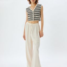 Koton Women Striped Crop-image-67
