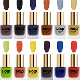 VOLO Set Of 12 Velvet Matte Nail Polish - 8 ml Each-image-70