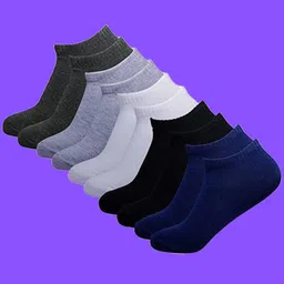 MJE Men Pack Of 5 Ankle Length Socks-picture-24