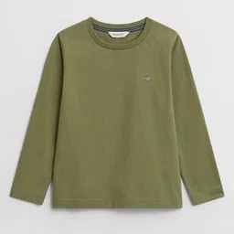 GANT Boys Solid Round Neck Cotton T-shirt-image-28