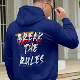 Triptee Men Printed Hooded Sweatshirt-picture-2