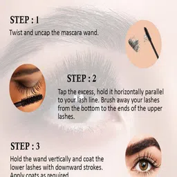 A.D.S Smudge Proof Defining Mascara - 8ml - Black image 2