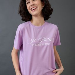 Mast & Harbour Women Printed Applique T-shirt-image-66