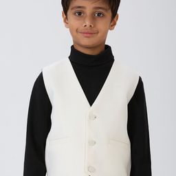 YK Boys V-Neck Sleeveless Woven Waistcoat-image-73