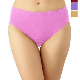 inner element Pack Of 4 Mid Rise Hipster Briefs -LC_Panty_Pink_Purple_Beige_Maroon_PK4_XS-image-42