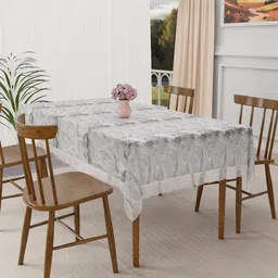 Aura Grey Printed 4-Seater Table Cover-image-74