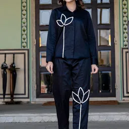 SAADGEE Self Designed Shirt & Trousers Co-OrdsSet-picture-15