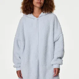 Marks & Spencer Women Self Design Hooded Sweatshirt-image-77