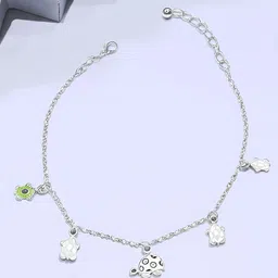 Raajraani Rhodium-Plated Anklet-picture-0