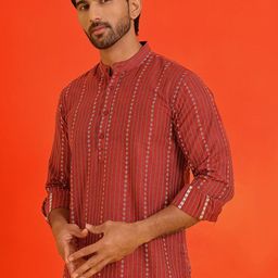 Anouk Rustic Men Geometric Kurta-image-81