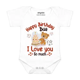 Arvesa Happy Birthday Bua Printed Bodusuit-picture-35
