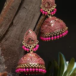 Anouk Dome Shaped Jhumkas Earrings-14
