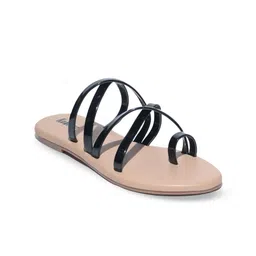 Koblerr Women Solid Open Toe Flats image 3